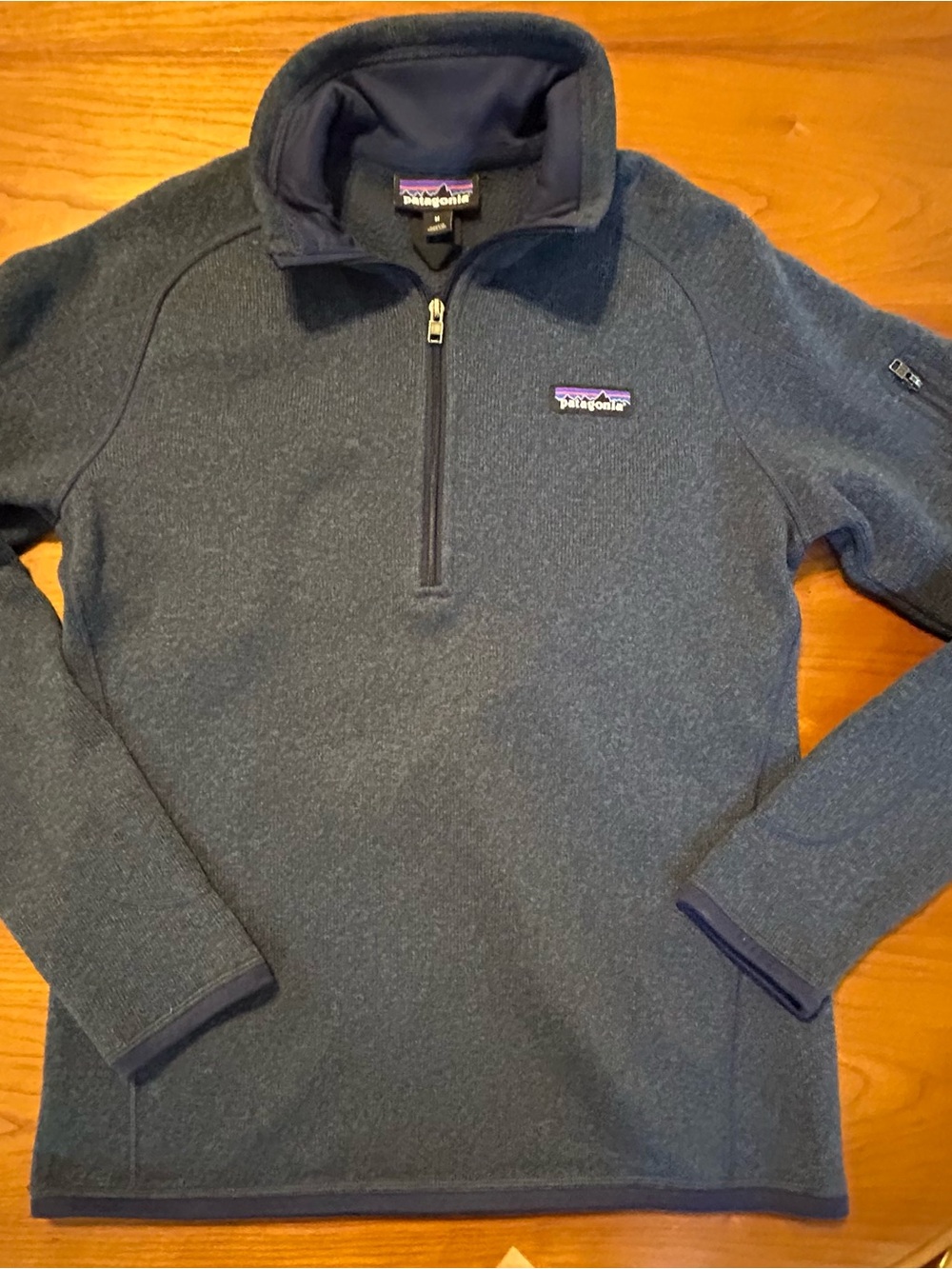 Patagonia Women’s Better Sweater 1/4 Zip Fleece Pullover Blue M
